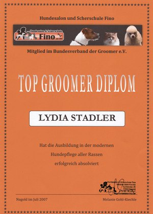 Groomer-Diplom